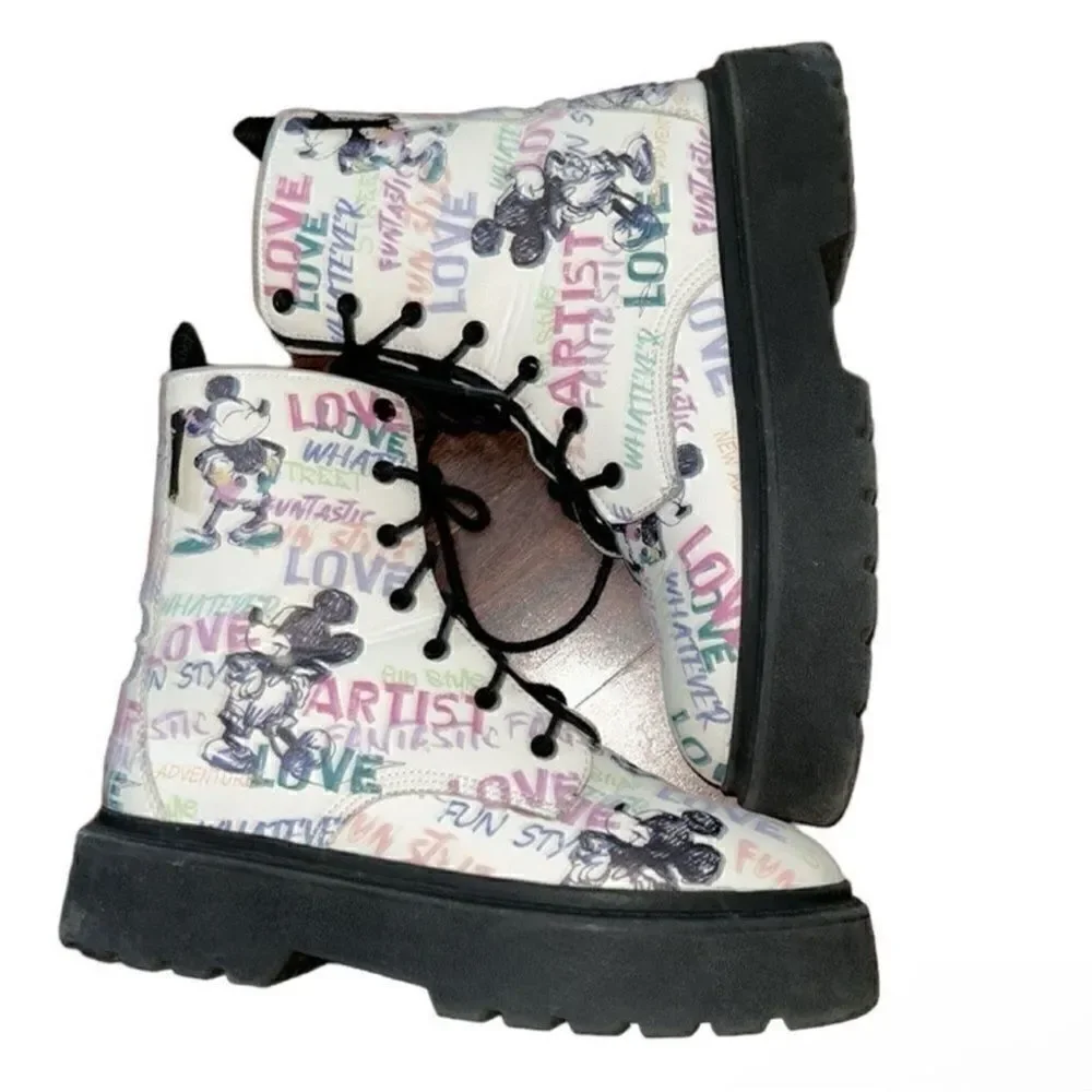 Zara Disney Mickey Mouse Girls Kids Boots(Size 3)